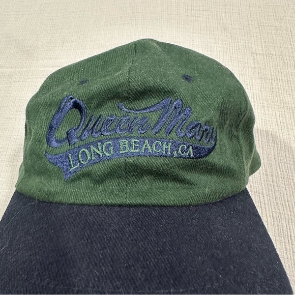 Deep Green & Blue Queen Mary Long Beach CA Cap • By Head Shots / KC Caps - Picture 2 of 5